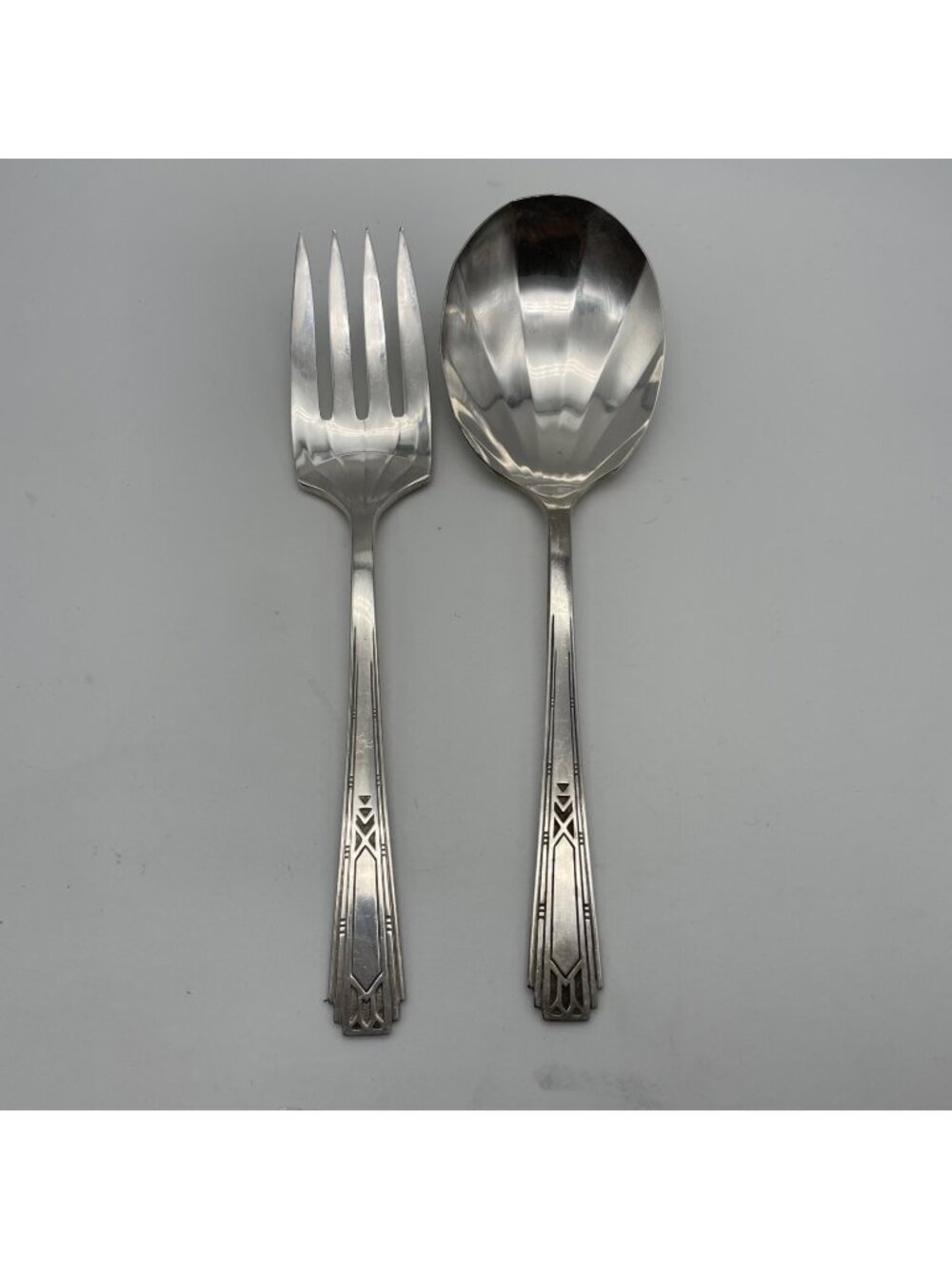 Oneida Community Tudor Plate Friendship Serving Spoon Meat Fork